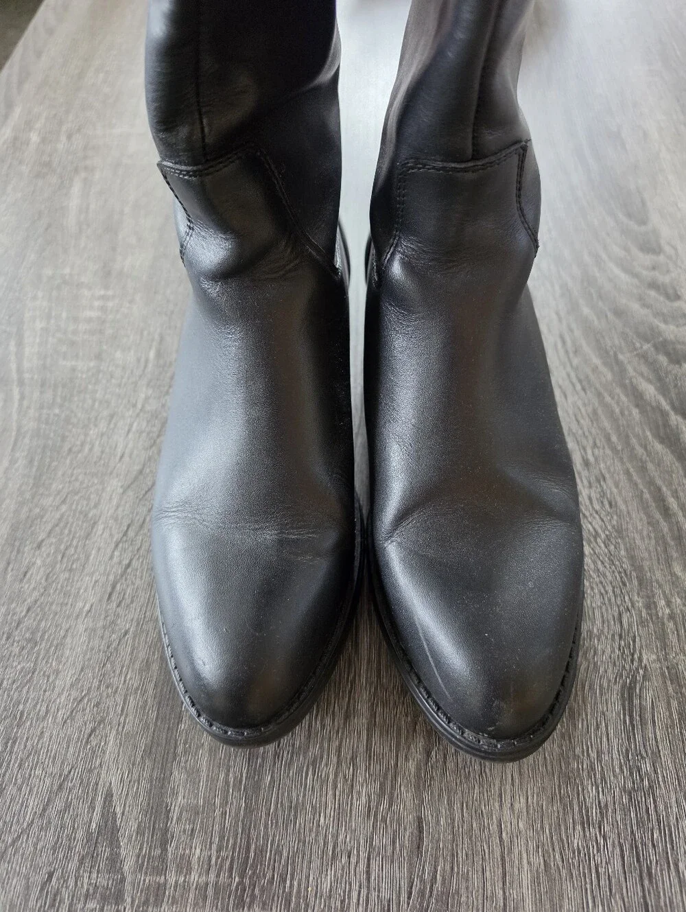 Steve Madden Black Over-the-Knee Buckle Riding Boots